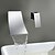billige Vægmonteret-Lightinthrbox Sprinkle® vaskehaner - Moderne Krom / Galvaniseret Vægmontering / Vandfald To Huller