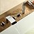 abordables Robinets pour baignoire-Robinet de baignoire - contemporain Chrome Baignoire romaine Soupape céramique Bath Shower Mixer Taps / Laiton / Trois poignées cinq trous