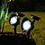 billige Solstreng lys-1 stk White Light Solar Lawn Light Solar Spot Light 3 Bright LED lamper for Garden (CIS-57140)