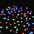 Χαμηλού Κόστους LED Φωτολωρίδες-9m Φωτολωρίδες RGB Φώτα σε Κορδόνι 52 LEDs RGB Αλλάζει Χρώμα 220 V