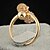 cheap Rings-Gold plated bronze zircon Ring J0748