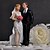 cheap Cake Toppers-Cake Topper Non-personalized Classic Couple Resin Wedding Flowers White / Black Classic Theme Gift Box