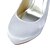 abordables Zapatos de boda-Mujer Primavera / Verano Tacón Stiletto / Plataforma Boda Hebilla Satén / Satén Elástico Blanco / Negro / Morado