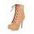 cheap Women&#039;s Boots-Faux Leather Stiletto Heel  &amp;  Platform Lace-Up Booties/Ankle Boots Party Shoes(More Colors)