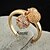 cheap Rings-Gold plated bronze zircon Ring J0748