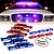 cheap Halogen Light Bulbs-Blue Red 54X LED Police Vehicle Deck Grille Strobe Warning Lights - 1 Set