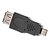 voordelige USB-kabels-Micro USB Male naar USB Female adapter voor mobiele telefoon (zwart)