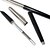 cheap Writing Tools-Thin Rod Portable Fountain Pen for Study and Business(Black)