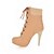 cheap Women&#039;s Boots-Faux Leather Stiletto Heel  &amp;  Platform Lace-Up Booties/Ankle Boots Party Shoes(More Colors)