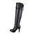 cheap Women&#039;s Boots-Women&#039;s Shoes Leatherette Spring / Fall / Winter Stiletto Heel 18&quot;-20&quot;(Approx.45.72cm-50.8cm) / Over The Knee Boots Lace-up Black / Yellow / Brown