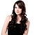 cheap Synthetic Trendy Wigs-Capless Long Fluffy Synthetic Brown Curly Hair Wig Side Bang