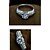 baratos Anéis-Platinadas liga de alta qualidade e Crystal Ring