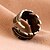 cheap Rings-Women&#039;s Statement Ring Bronze Copper Alloy Fashion Wedding Party Jewelry Feather Bullet / Multi-stone