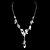 abordables Conjuntos de joyas-Mujer Cristal Boda Fiesta Ocasión especial Cumpleaños Pedida Legierung Pendientes Collares