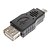 voordelige USB-kabels-Micro USB Male naar USB Female adapter voor mobiele telefoon (zwart)