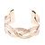 cheap Bracelets-Stripe Carve Braided Cuff Bracelet(More Colors) Classical Feminine Style
