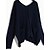 cheap Women&#039;s Tops-Women&#039;s Double Side Cape Sleeve Asym Hem Sweater