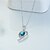 abordables Collier-Femme Pendentif de collier Cristal Alliage Mode Violet Jaune Rouge Bleu Rose Bijoux Pour Quotidien 1pc