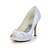 cheap Women&#039;s Heels-Women&#039;s Spring / Summer / Fall Stiletto Heel Wedding Ruched Satin / Stretch Satin White / Black / Purple