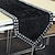abordables Chemins de Table-Paillettes noires modernes embelli Table Runner Velet