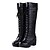 cheap Women&#039;s Boots-Women&#039;s Shoes Leatherette Fall / Winter Chunky Heel / Block Heel Black / White