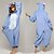 ieftine Pijamale Kigurumi-Adulți Pijama Kigurumi Monster Blue Monster Animal Pijama Întreagă Lână polară Cosplay Pentru Bărbați și femei Sleepwear Pentru Animale Desen animat Festival / Sărbătoare Costume / Leotard / Onesie