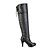 cheap Women&#039;s Boots-Women&#039;s Shoes Leatherette Spring / Fall / Winter Stiletto Heel 18&quot;-20&quot;(Approx.45.72cm-50.8cm) / Over The Knee Boots Lace-up Black / Yellow / Brown
