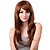 cheap Synthetic Trendy Wigs-Capless Long Synthetic Golden Blonde Straight Hair Wig Side Bang