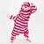 abordables Pyjamas Kigurumi-Adulte Camouflage Pyjamas Kigurumi Tenues de nuit Chesire Cat Combinaison de Pyjamas polaire Rouge Cosplay Pour Homme et Femme Pyjamas Animale Dessin animé Fête / Célébration Les costumes