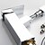 abordables Robinetteries de lavabo-Robinet lavabo - Avec spray démontable Chrome Set de centre Mitigeur un trouBath Taps