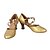 preiswerte Tanzschuhe-Damen Schuhe für modern Dance / Ballsaal Glitzer / Kunstleder Absätze Maßgefertigter Absatz Maßfertigung Tanzschuhe Silber / Gold