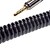 cheap Cable Organizers-Retractable Spring 3.5mm Audio Male to Male Connection Cable Black (1.5M)