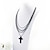 cheap Necklaces-5 Alloy Chains with Cross Pendant Personality Men&#039;s Necklace