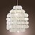 baratos Candeeiros de Lustre-1 candelabro de luz led 32,5 cm (12,8 polegadas) estilo mini pingente de luz concha de metal cromado moderno contemporâneo 110-120v / 220-240v