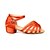 cheap Latin Shoes-Latin Shoes Ballroom Shoes Heel Chunky Heel Black Brown Orange Buckle Kid&#039;s / Satin / Leather