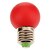 halpa Lamput-1W E26/E27 LED-pallolamput 12 60-80 lm Punainen AC 220-240 V