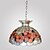 olcso Függőfények-80W elegáns Tiffany medál fény színes természet héjanyag integrált árnyékot le korona funkció