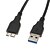 economico Cavi USB-USB 03:00 al 3,0 BM cavo nero (1M) Micro USB