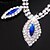 cheap Jewelry Sets-Women&#039;s Jewelry Set Earrings Jewelry Red / Blue For Wedding Party Special Occasion Birthday Gift Engagement / Necklace