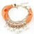 abordables Bracelet-Bracelet d&#039;amitié Femme Perle Dentelle Amitié Bracelet Bijoux Noir Blanche Orange pour Quotidien Décontracté