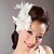 baratos Capacete de Casamento-Pena Flores Headpieces casamento