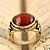 billige Motering-Ring Party Daily Casual Jewelry Pearl Alloy Rhinestone Women Statement Rings 1pc,4 White Red