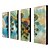 cheap Oil Paintings-Hand-Painted Abstract Four Panels Canvas Oil Painting For Home Decoration