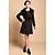 cheap Women&#039;s Coats &amp; Trench Coats-Lady Fashion Wide Lapel Woolen Coat