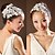 preiswerte Hochzeit Kopfschmuck-Lace Blumen mit nachgemachte Perlen-Hochzeit Kopfschmuck