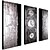 billiga Abstrakta målningar-HANDMÅLAD Abstrakt Duk Hang målad oljemålning Hem-dekoration Tre paneler