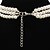 baratos Colares-Elegante imitação de Pearl Strand Com o colar de strass Mulheres