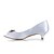 cheap Women&#039;s Heels-Women&#039;s Wedding Summer Kitten Heel Satin Stretch Satin Ivory Champagne Black