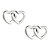 levne Náušnice-Okouzlující Sterling Silver tvaru srdce náušnice pro ženy