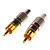 cheap Audio Cables-1 Pair RCA Plug Audio Cable Male Connector Gold Adapter Within the screw, free welding